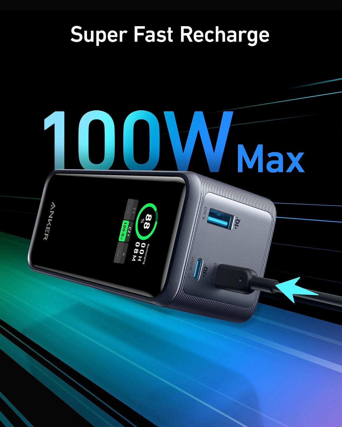 ANKER Prime Powerbank 20.000mAh (200W)